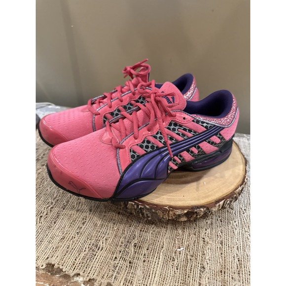 PUMA VOLTAIC‎ EVO PINK/PURPLE SNEAKERS WOMENS SIZE 7.5 - Picture 4 of 9